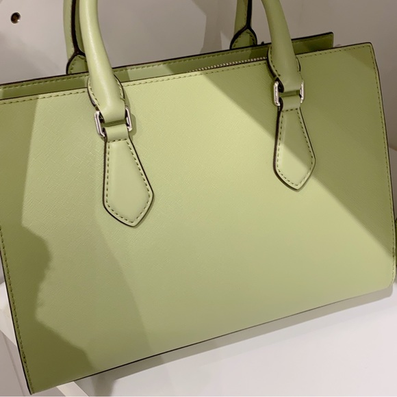 Michael Kors Sheila Medium Satchel in light sage - Picture 5 of 8